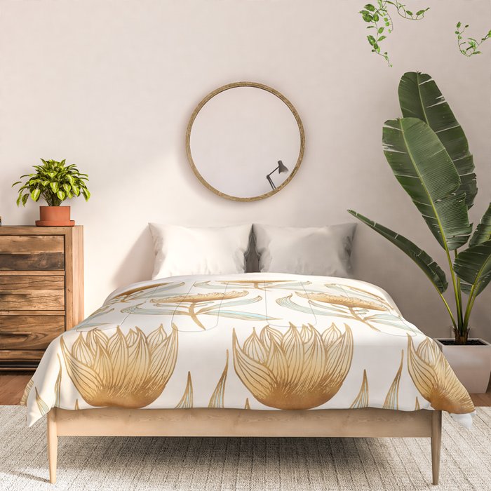 Bohemian Sunflower Pattern Comforter Gallery Image 3