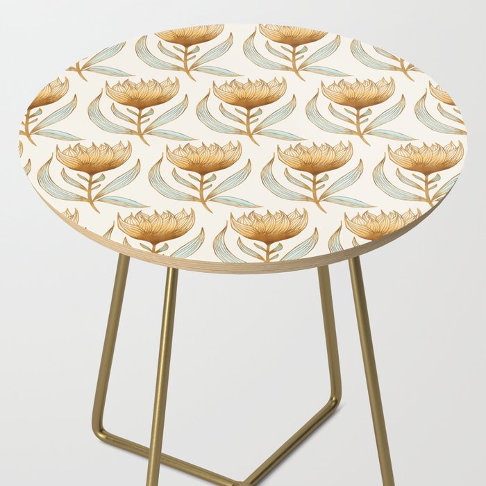 Bohemian Sunflower Pattern Side Table Gallery Image 2