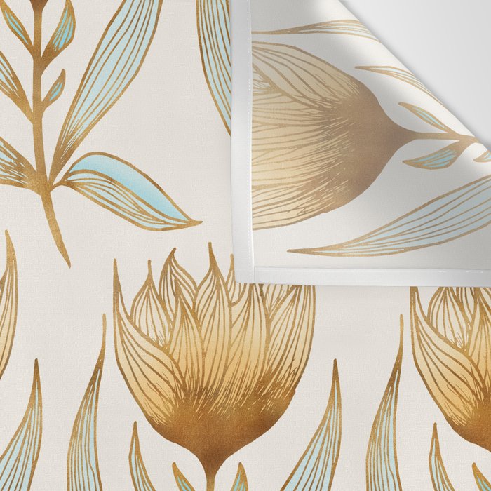 Bohemian Sunflower Pattern Wall Tapestry Gallery Image 3