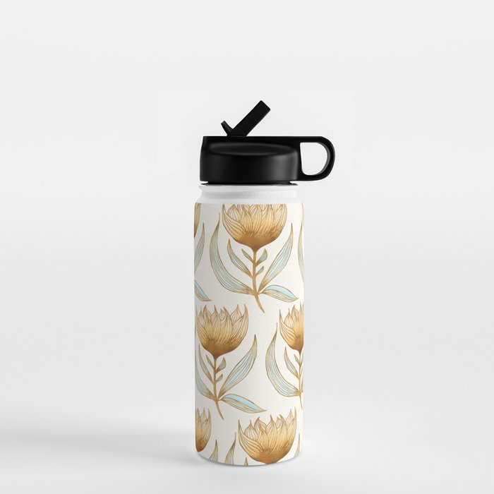 Bohemian Sunflower Pattern Water Bottle Gallery Image 1