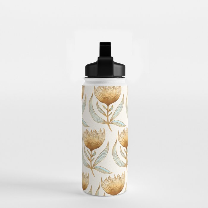Bohemian Sunflower Pattern Water Bottle Gallery Image 2