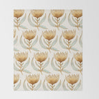 Bohemian Sunflower Pattern Throw Blanket Gallery Image 2