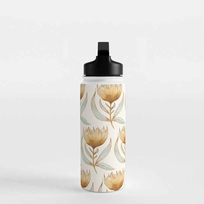 Bohemian Sunflower Pattern Water Bottle Gallery Image 3