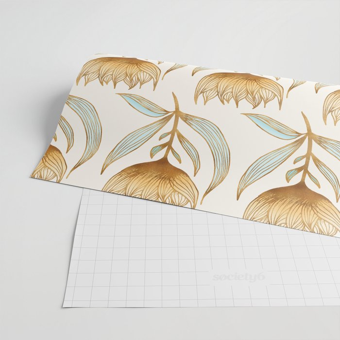 Bohemian Sunflower Pattern Wrapping Paper Gallery Image 2