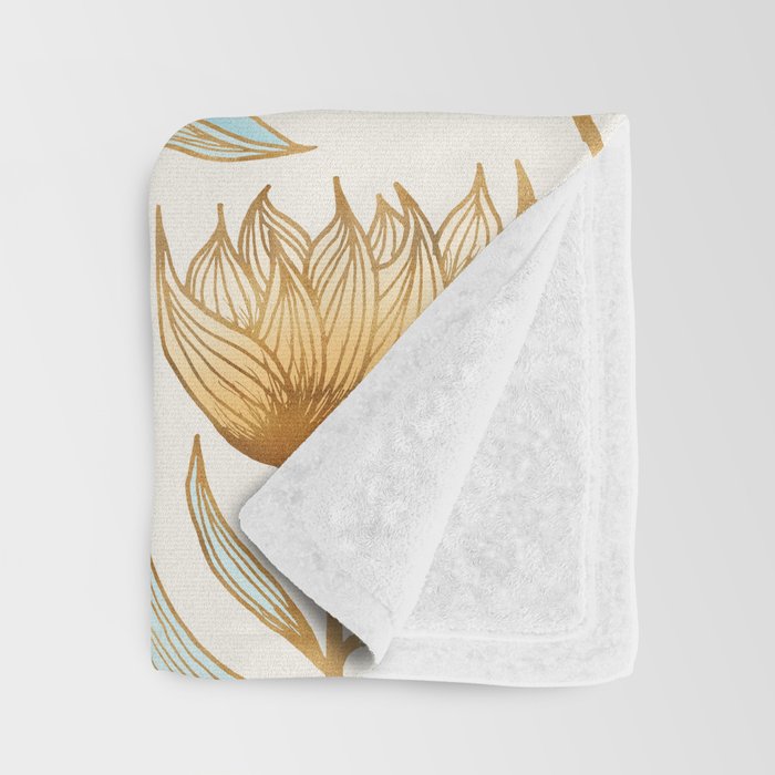 Bohemian Sunflower Pattern Throw Blanket Gallery Image 3