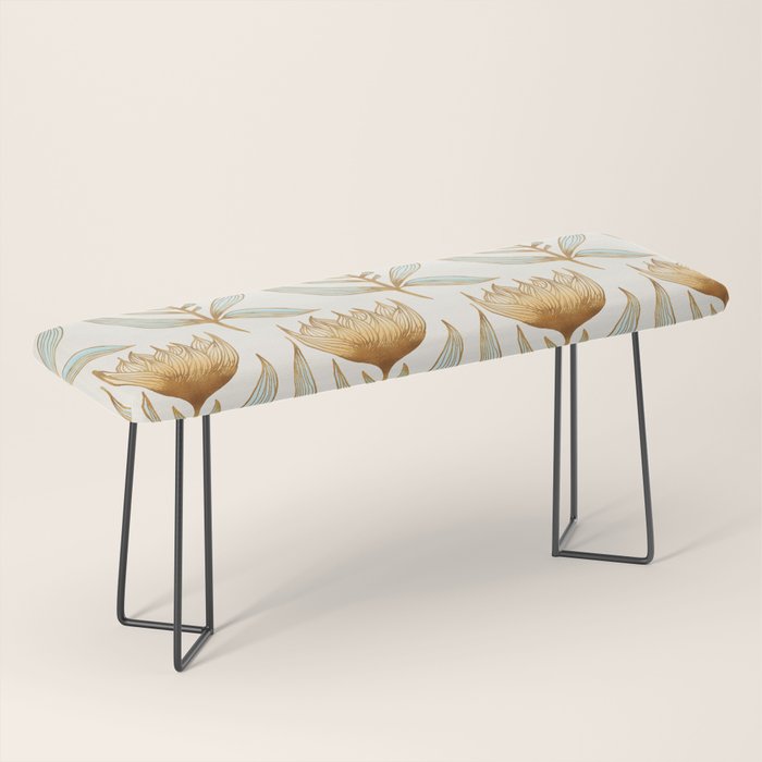 Bohemian Sunflower Pattern Bench Gallery Image 1