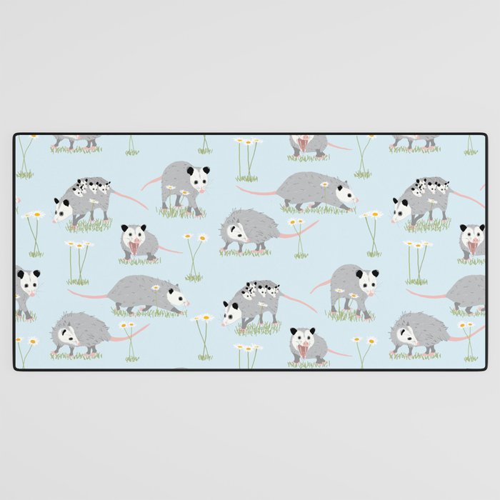 Opossums and Daisies Desk Mat Gallery Image 3