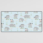 Opossums and Daisies Desk Mat Gallery Image 3