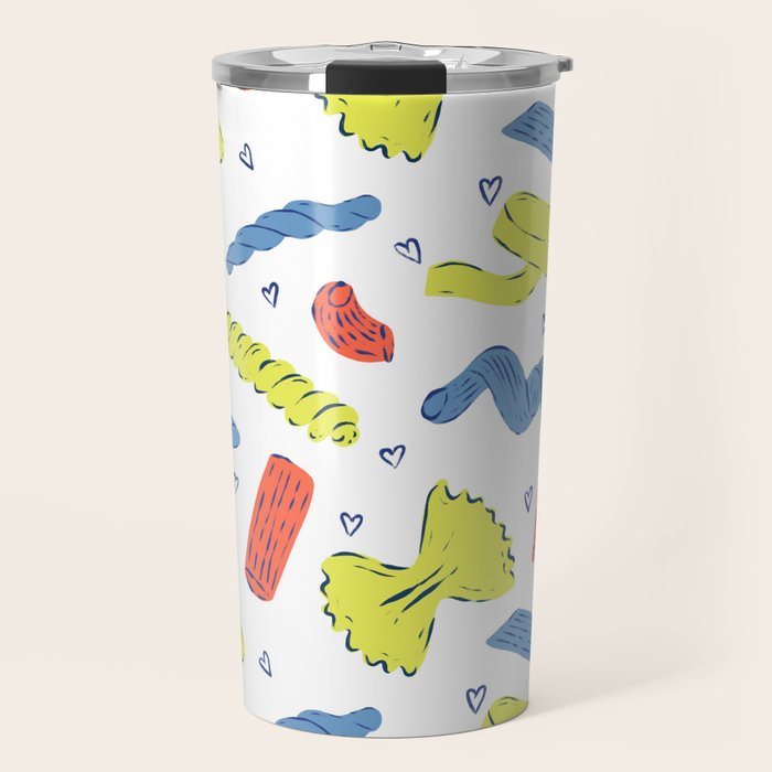 Pasta in Primary Colors  Travel Mug Gallery Image 1