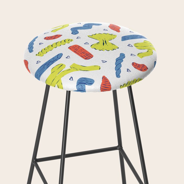Pasta in Primary Colors  Stool Gallery Image 2
