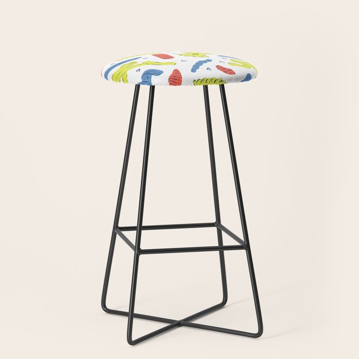Pasta in Primary Colors  Stool Gallery Image 1