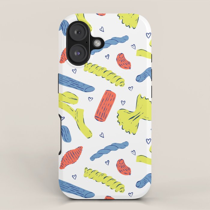 Pasta in Primary Colors  iPhone Case Gallery Image 1