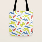 Pasta in Primary Colors  Tote Bag Gallery Image 1