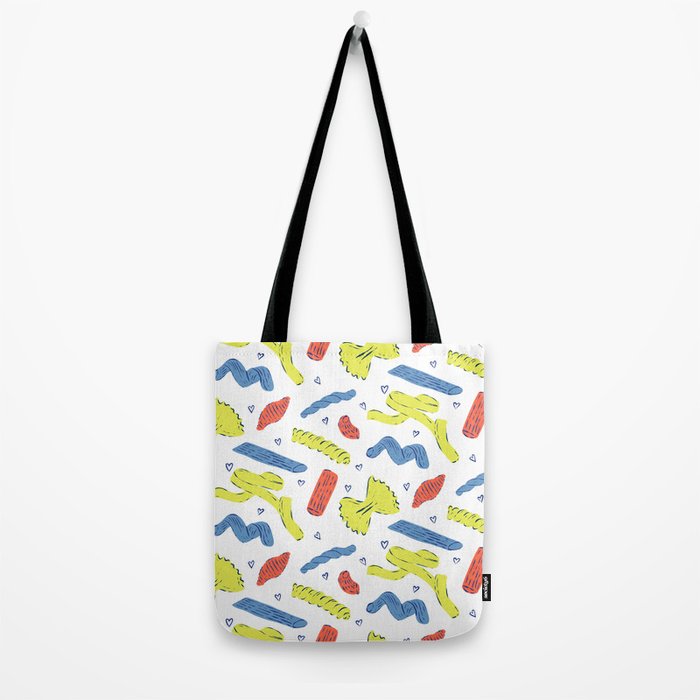 Pasta in Primary Colors  Tote Bag Gallery Image 2