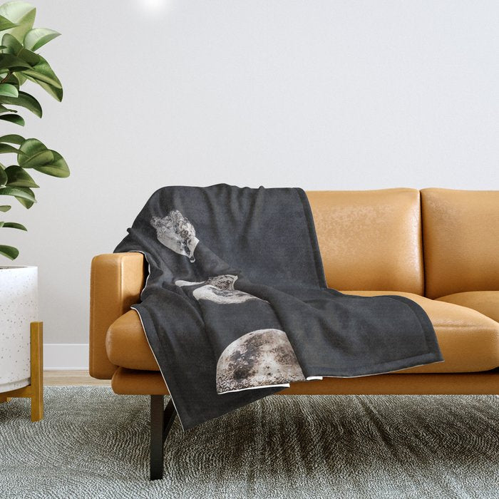 Mistery Moon Throw Blanket Gallery Image 1