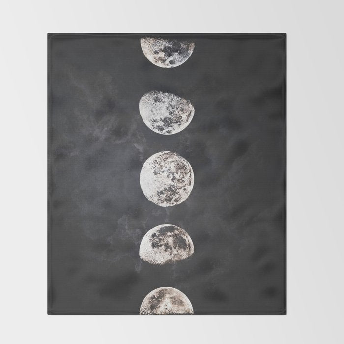 Mistery Moon Throw Blanket Gallery Image 2