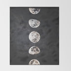 Mistery Moon Throw Blanket Gallery Image 2