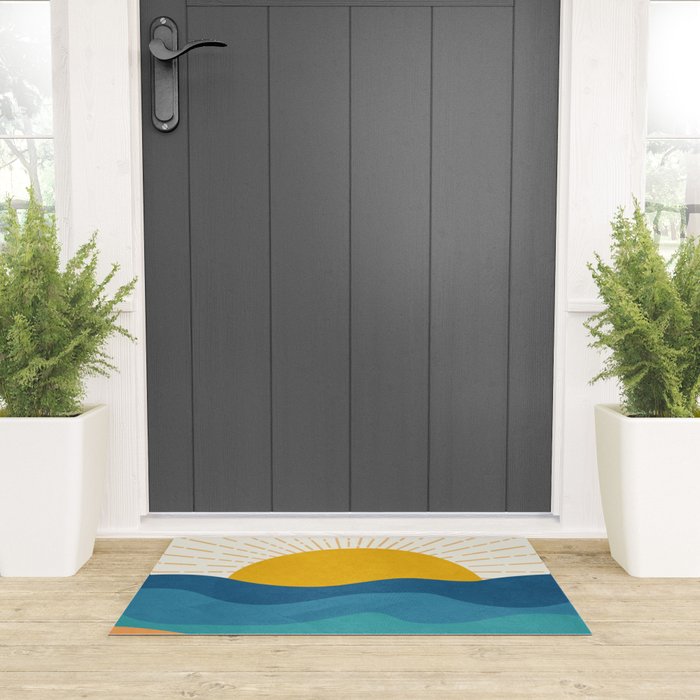 Sea Sunrise Welcome Mat Gallery Image 3