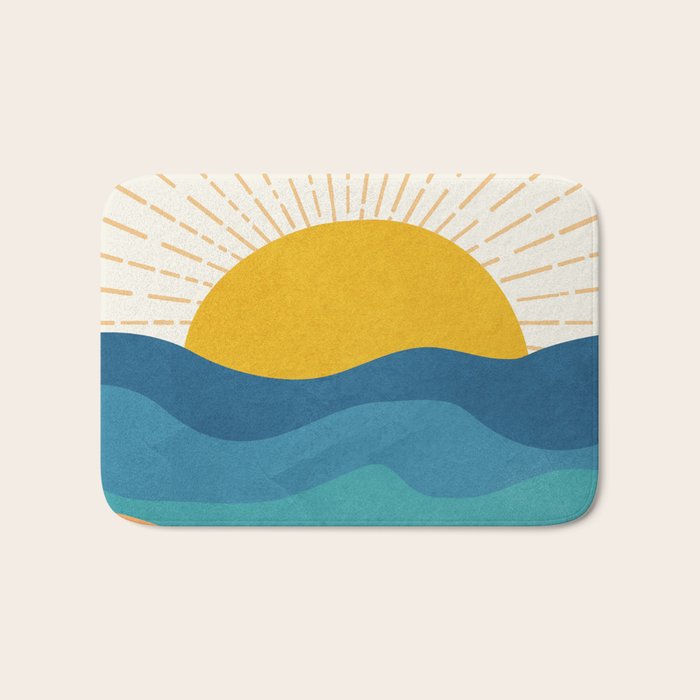 Sea Sunrise Bath Mat Gallery Image 1