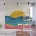 Sea Sunrise Wall Mural Gallery Image 1