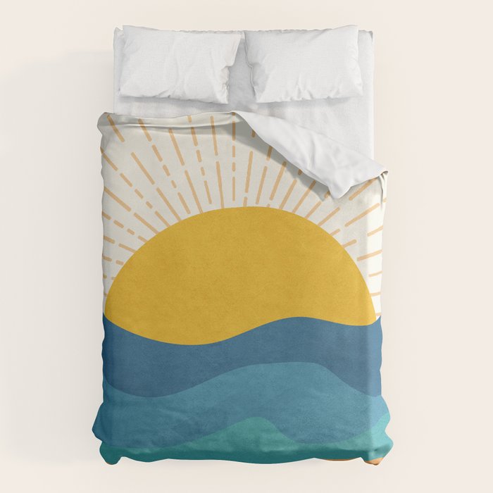 Sea Sunrise Duvet Cover Gallery Image 6