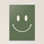 Smile Muted Green Stationery Card Gallery Image 2