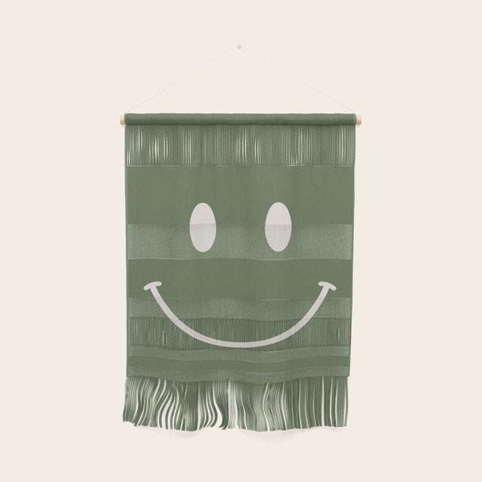 Smile Muted Green Wall Hanging Gallery Image 1