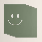 Smile Muted Green Wrapping Paper Gallery Image 3