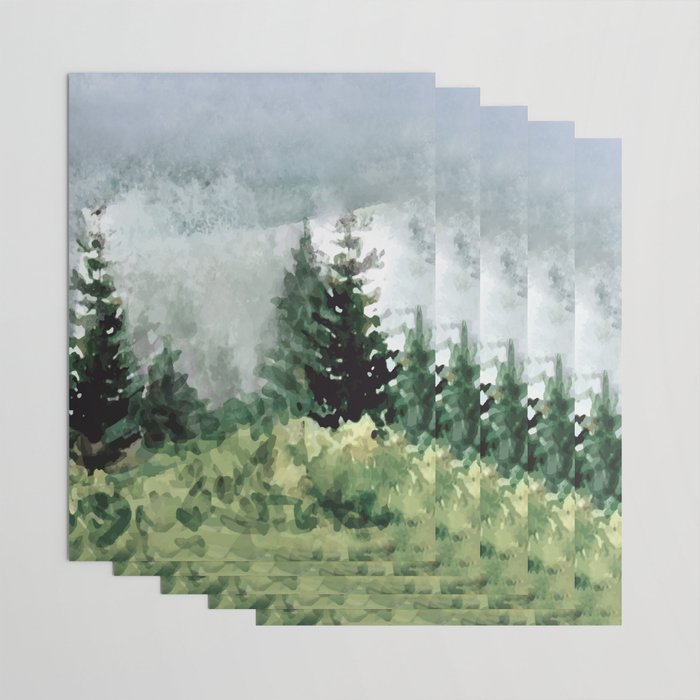 Pine Trees 2 Wrapping Paper Gallery Image 3
