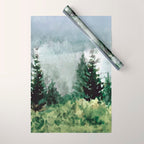 Pine Trees 2 Wrapping Paper Gallery Image 1