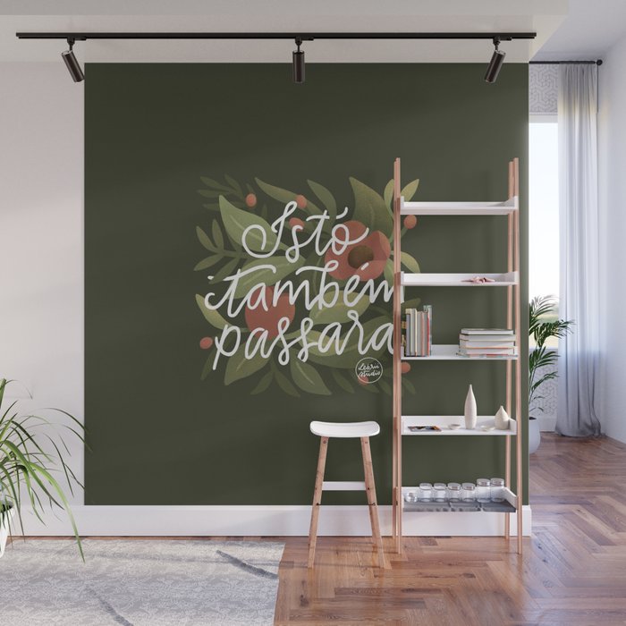 This too shall pass - Lettering Phrase Wall Mural Gallery Image 1