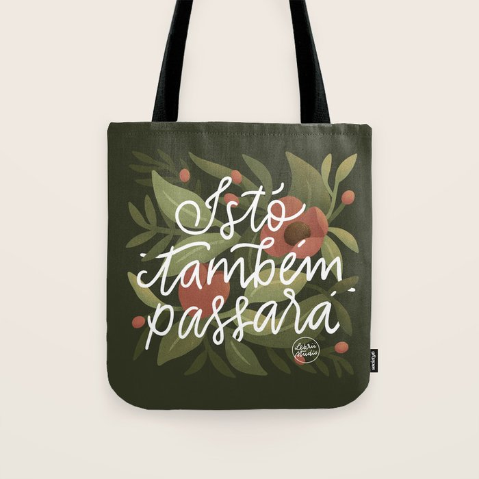 This too shall pass - Lettering Phrase Tote Bag Gallery Image 1