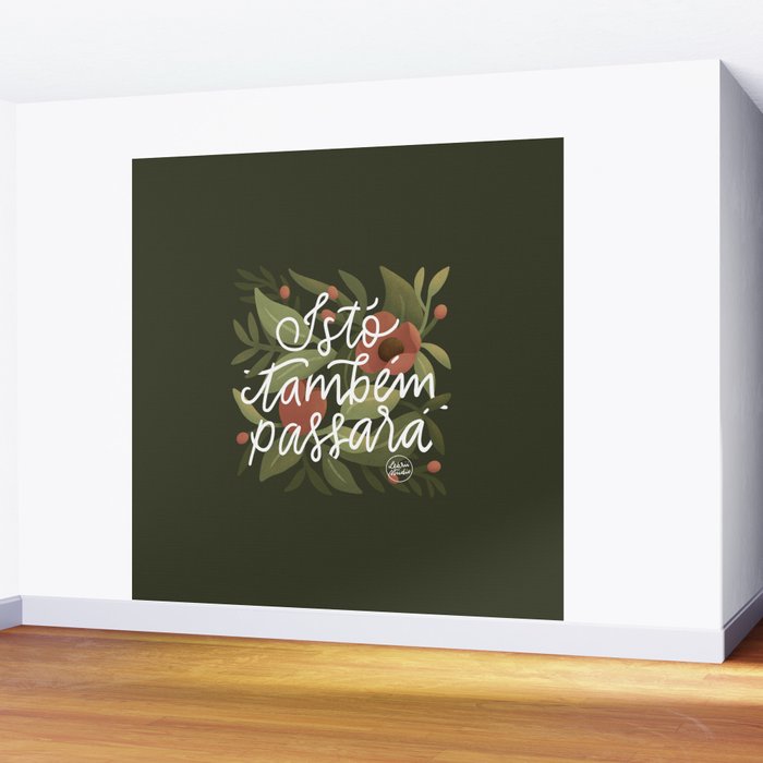 This too shall pass - Lettering Phrase Wall Mural Gallery Image 2