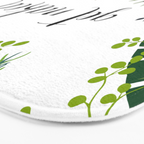 Get Naked Quote, Tropical Palm Leaf Jungle Bath Mat Gallery Image 3