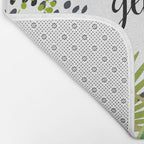 Get Naked Quote, Tropical Palm Leaf Jungle Bath Mat Gallery Image 2