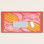 Sunglow & Cotton Candy: Les Fleurs | Flower Market Color Series 05 Desk Mat Gallery Image 1