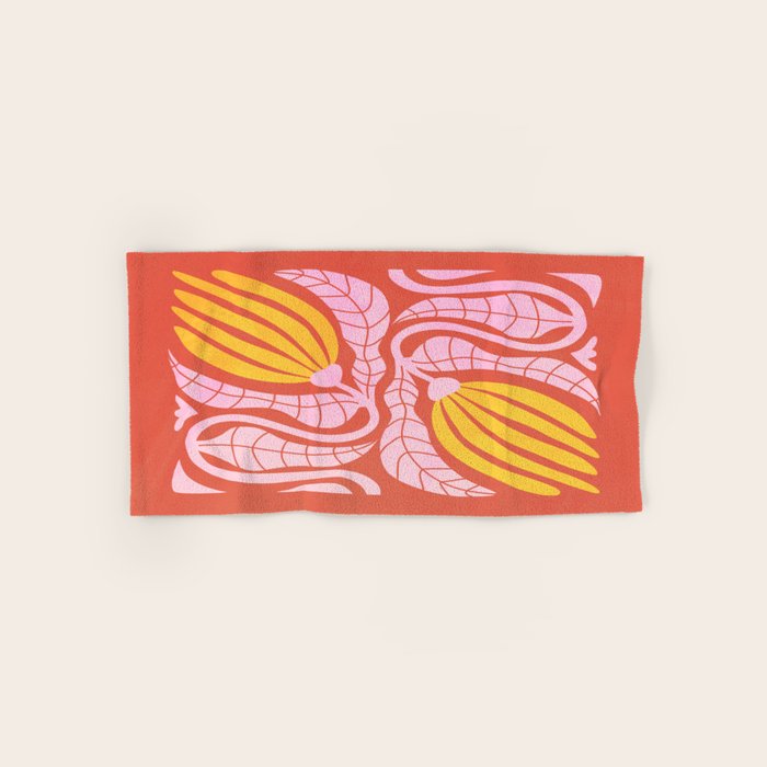 Sunglow & Cotton Candy: Les Fleurs | Flower Market Color Series 05 Bath Towel Gallery Image 1