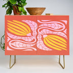 Sunglow & Cotton Candy: Les Fleurs | Flower Market Color Series 05 Credenza Gallery Image 1