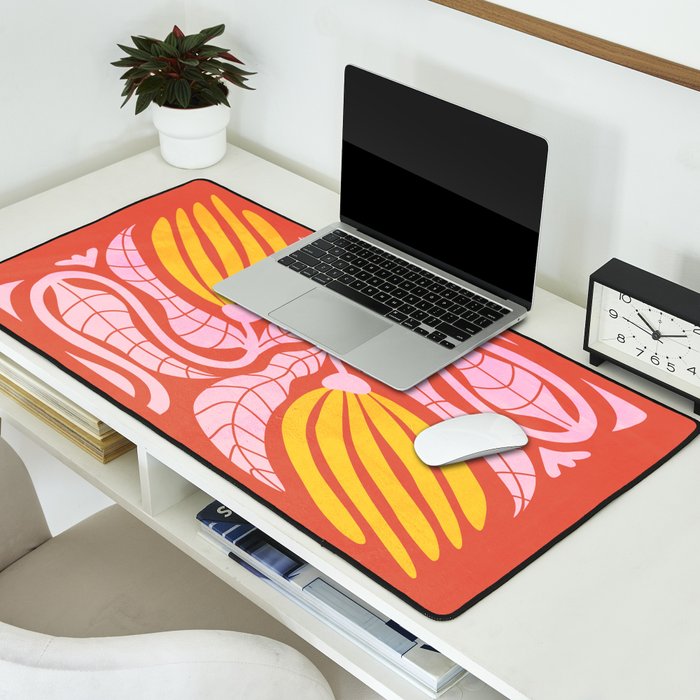 Sunglow & Cotton Candy: Les Fleurs | Flower Market Color Series 05 Desk Mat Gallery Image 2
