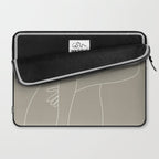 Minimal Line Art Woman Figure III Laptop Sleeve Gallery Image 2