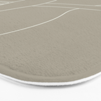 Minimal Line Art Woman Figure III Bath Mat Gallery Image 3