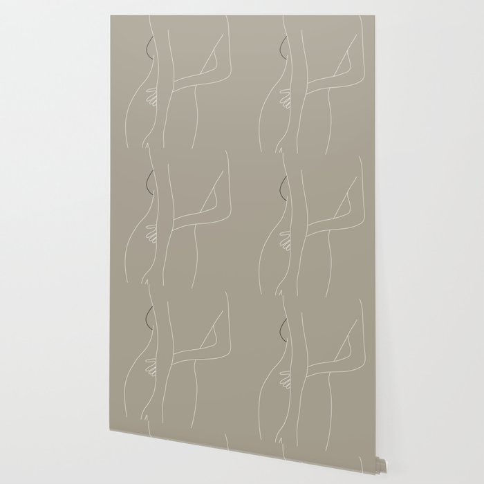 Minimal Line Art Woman Figure III Wallpaper Gallery Image 2