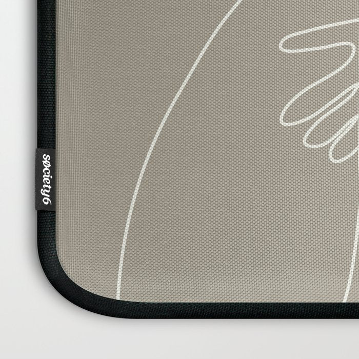 Minimal Line Art Woman Figure III Laptop Sleeve Gallery Image 3