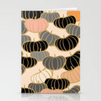 Retro Pumpkin Pattern 1 Stationery Card Gallery Image 2