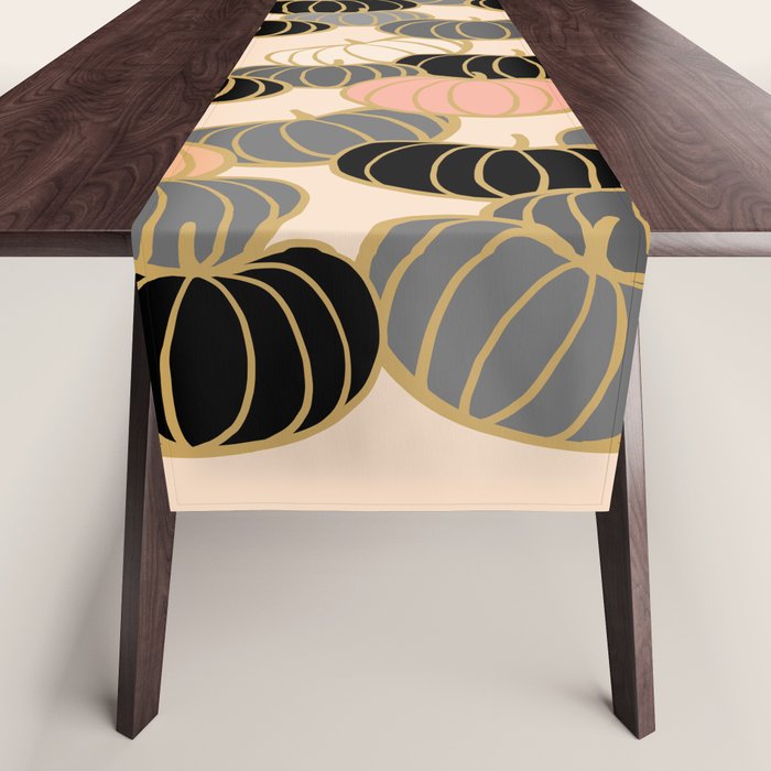 Retro Pumpkin Pattern 1 Table Runner Gallery Image 1