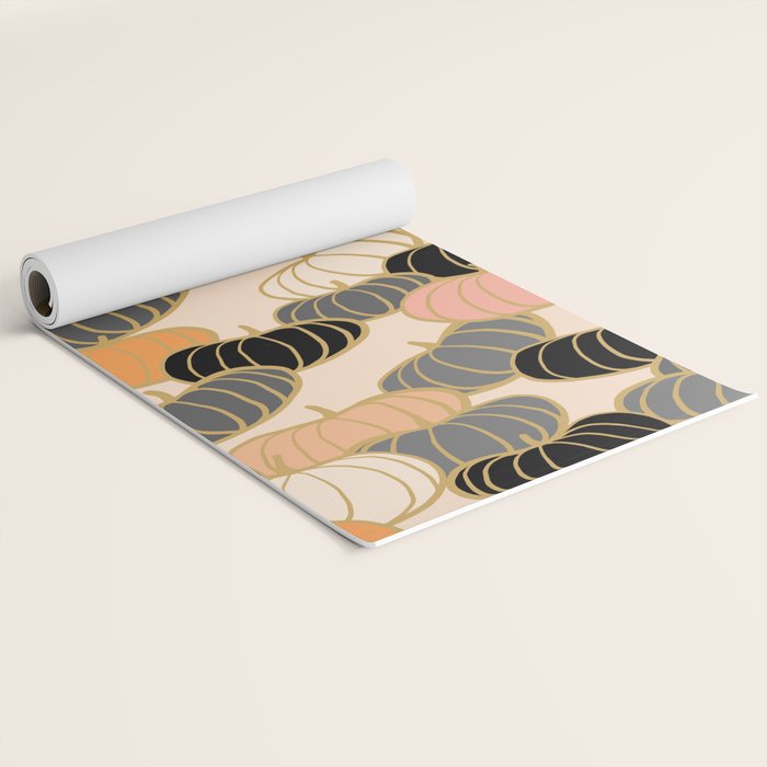 Retro Pumpkin Pattern 1 Yoga Mat Gallery Image 2