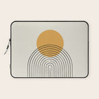 Gold Sun rainbow mountain Laptop Sleeve Gallery Image 1