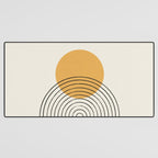 Gold Sun rainbow mountain Desk Mat Gallery Image 3