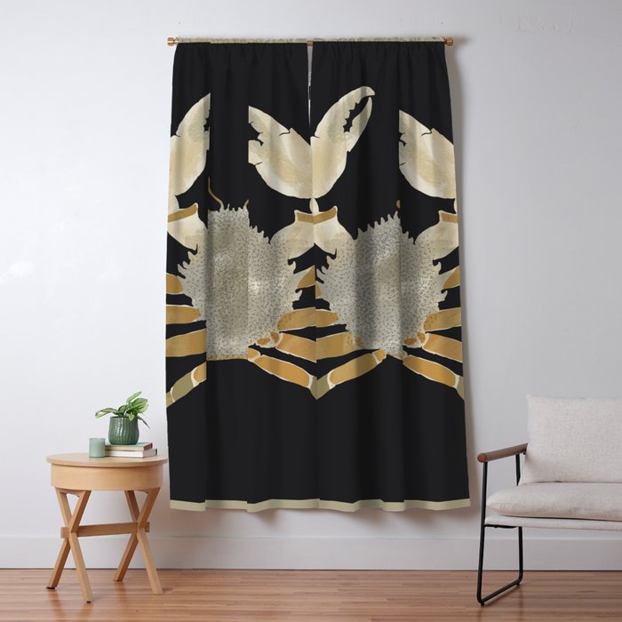 Minimalist Crab 2 Window Curtain Gallery Image 1