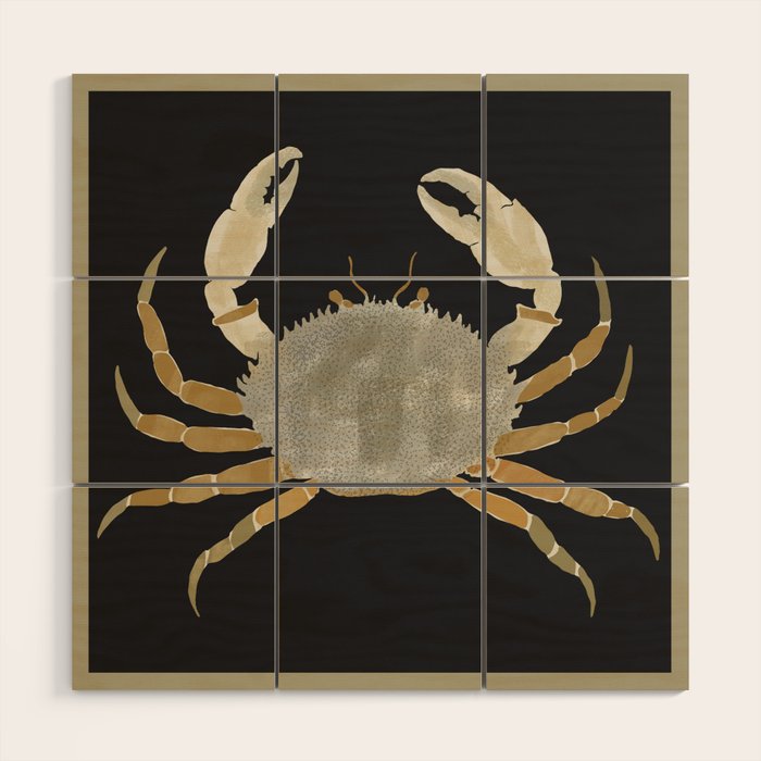 Minimalist Crab 2 Wood Wall Art Gallery Image 1